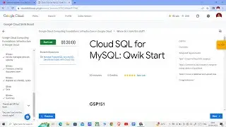 Cloud SQL for MySQL: Qwik Start