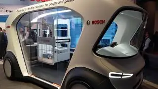 World's First IoT Automated Shuttle for People and Goods, CES 2020 [4K]