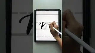 Learn to letter m! Link in description #procreate #calligraphy #shorts