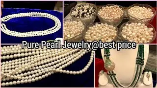 Latest Pearl Jewellery Designs | Original Pearl Chain Collection with price | చార్మినార్ ముత్యాలు