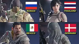 Rainbow Six Siege X - ALL 74 Operator's Nationality  (2025)