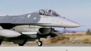 F-16 Fighting Falcons from 157th Fighter Squadron at NAS Fallon, Nevada
