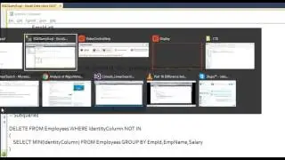 Delete duplicate rows using subquery in Sql server