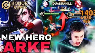 LA NUEVA ASESINA ARKE EST&Aacute; OP | PRO GAMEPLAY | ONESHOT BUILD | QUADRAKILL | HONOR OF KINGS | RUIZ 🔥