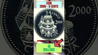 MOST EXPENSIVE 5 cents CANADIAN COIN 2000 #shorts #valuablecollection #coins #coinsworthmoney