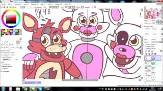 FNAF Speed Art - Foxes - cheatsykoopa98