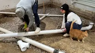 Basement Bathroom Drain Install