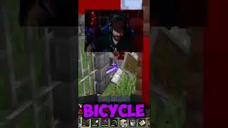 Stupid bike  #minecraft #gaming #minecraftmods #minecrafthorror
