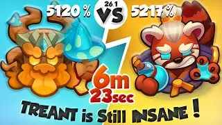 TREANT is still INSANE! 6 min 23 sec with 5.1k% crit | PVP Rush Royale