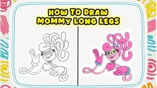 How to Draw Mommy Long Legs from Poppy Playtime &ndash; Game Tutorial