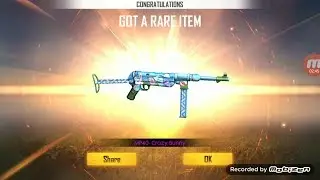 MP40 Crazy Bunny Permanent Skin - Weapon Royale - Garena Free Fire