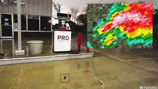Baseball Sized Hail Pummels Iowa Gas Station