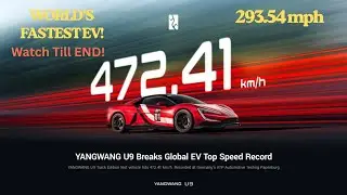 🚀 World&rsquo;s Fastest EV! BYD YANGWANG U9 Track Edition Hits 472.41 km/h #byd #yangwangu9 #viral