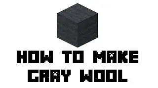 Minecraft Survival: How to Make Gray Wool
