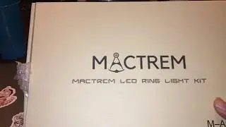 Mactrem LED ring light kit for NEW YOUTUBERS (UNBOXING)! VERY FIRST UNBOXING!