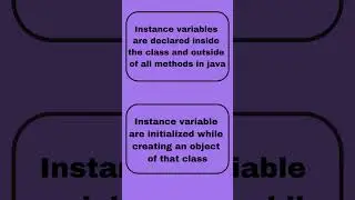 What are instance variable in Java | Java interview questions | TechBot