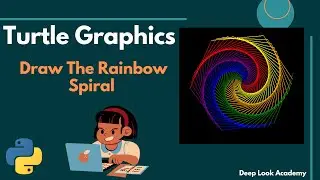 03. Turtle Graphics - Draw The Rainbow Spiral || Python Turtle Animation