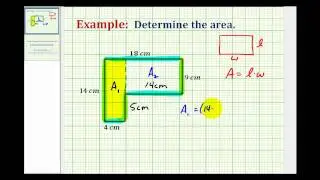 Ex:  Find the Area of an L-Shaped Polygon Involving Whole Numbers