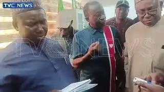 INEC Chairman Receiving Briefing From INEC Office Area 10