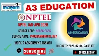 NPTEL Programming in Java Week 2 Assignment Answers | noc26-cs36