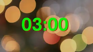 3 min - Christmas Light Bokeh Countdown