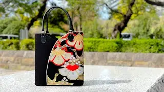 KIMONO BAGS BY GEISHA & CO. 【着物バック】【KIMONO COLLAR TOTE BAG SHUKUKA 祝華】 #shorts