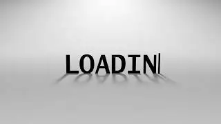 Typing Loading  Text Animation with Blinking Cursor on Off White Background