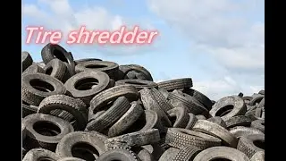 Truck tire shredder/tire shredding machine #tireshredder