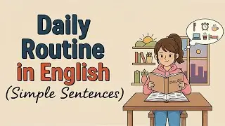 Daily Routine in English Simple Sentences | Easy Podcast for Easy English Conversation