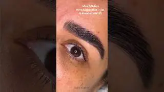 After & Before - Brow Lamination + Tint and Keratin Lash Lift. ✨