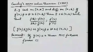 Lecture 9 - Mean Value Theorems