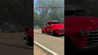 BAGGED 1949 Chevrolet 3100 5-Window STREET TRUCK Smoking Tires | BURNOUT💨