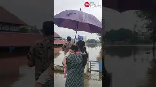 Aluva Shiva temple submerged in rainwater | Video by A Sanesh | #Aluva #Rain #Kerala