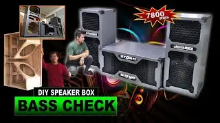 Bass Speaker Sound Check - 7800wRMS DIY Custom Speaker for Indoor / Outdoor Videoke Cinema SetUp