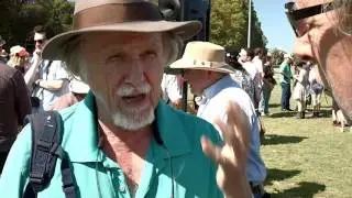 Mike Rubbo at the Arts Rally