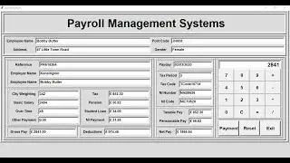 How to Create Advanced Payroll Management System With Calculator in Python - Full Tutorial