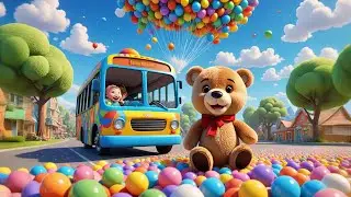 Rainbow Bus Got Stuck in Candy Land | Fun Candy Adventure Rhyme for Kids | Colorful Song