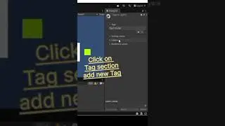 Create & Set Tags in Unity 2D/3D #shorts #UnityTips #GameDevShorts