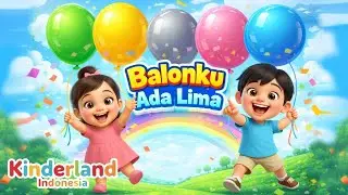 Balonku Ada Lima 🎈 Lagu Anak Indonesia | Kinderland Indonesia