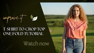 With just one tuck, turn your plain, regular T‑shirt into an amazing crop top.&rdquo;