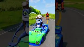 Weird Cars & Funny Cars VS Angry Hulk's Foot Crush in BeamNG.drive