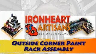 6 tier Outside Corner Paint Rack Assembly