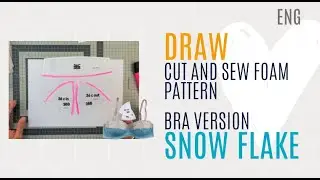𝗖𝗨𝗧 & 𝗦𝗘𝗪 𝗳𝗼𝗮𝗺 - Draw the foam cups pattern * 𝗗𝗜𝗬 𝗕𝗶𝗸𝗶𝗻𝗶