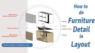 Layout SketchUp Lesson#24 How to do Furniture Detail in Layout SketchUp