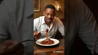 Will Smith eats spaghetti #pasta #howtomakewhitesaucepasta #cooking #pastatime #carbonara #spaghetti