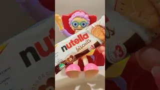 ASMR GREEDY GRANNY LOVE EATING NUTELLA BISCUITS #shortvideo #asmr #trending #shorts