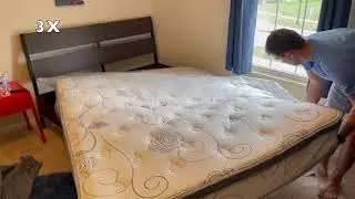 Olee Sleep 12 inch Hybrid Euro Box Top Pocket Spring Mattress Queen - Review and Unboxing
