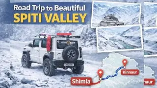 Spiti Valley Winter Expedition Day 1 ❄️ | Shimla to Kinnaur on Jimny 🚙 #jimny #spitivalley 