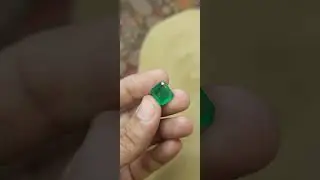 Natural Zambian Emerald 6.39 CT | Step Cut Certified Green Beryl Gemstone | #Emerald #Gemstone