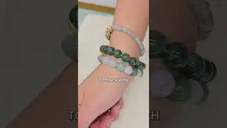 Украсьте свой набор браслетов непреходящей красотой жадеита типа А ✨
